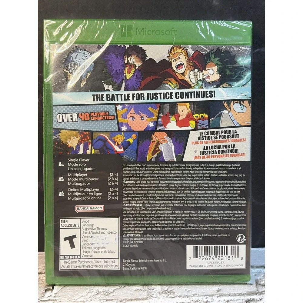 My Hero One's Justice 2 - Microsoft Xbox One - Brand New Sealed